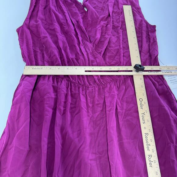 Eloquii Jumpsuit Womens 14 Pink Purple Wide Leg Sleeveless V Neck - Picture 8 of 9